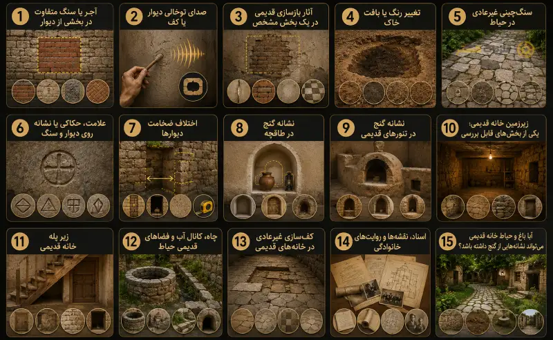 محل گنج در خانه های قدیمی و روستایی