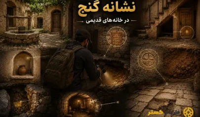 نشانه گنج در خانه_ های قدیمی و روستایی